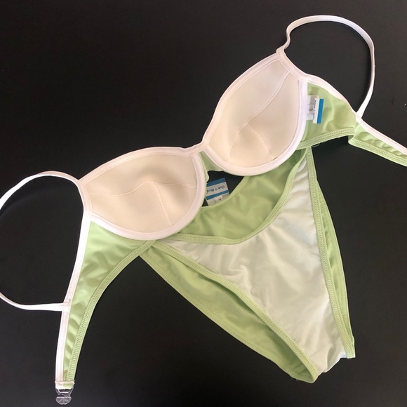 LIKE NEW Very Rare Club Med Bikini (Lime) - Picture 4 of 11